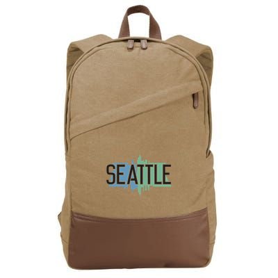 Seattle Washington Cotton Canvas Backpack