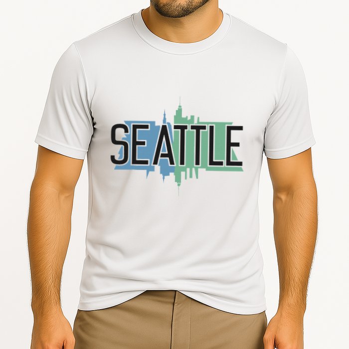 Seattle Washington Cooling Performance Crew T-Shirt