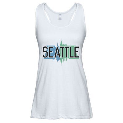 Seattle Washington Ladies Essential Flowy Tank