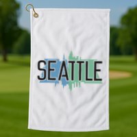 Seattle Washington Golf Towel