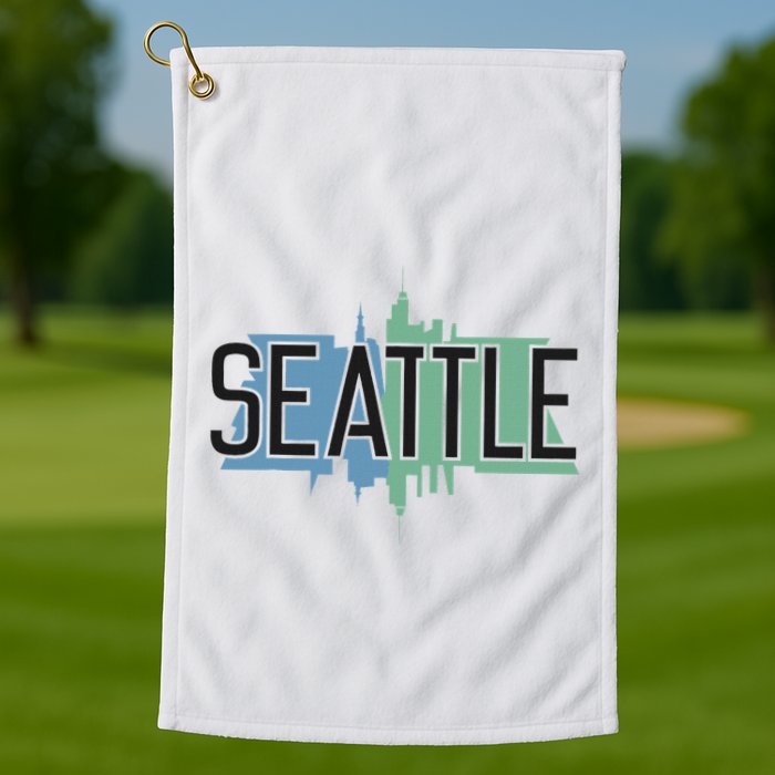 Seattle Washington Golf Towel