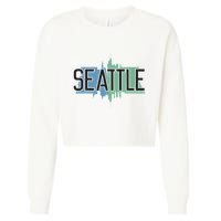 Seattle Washington Cropped Pullover Crew