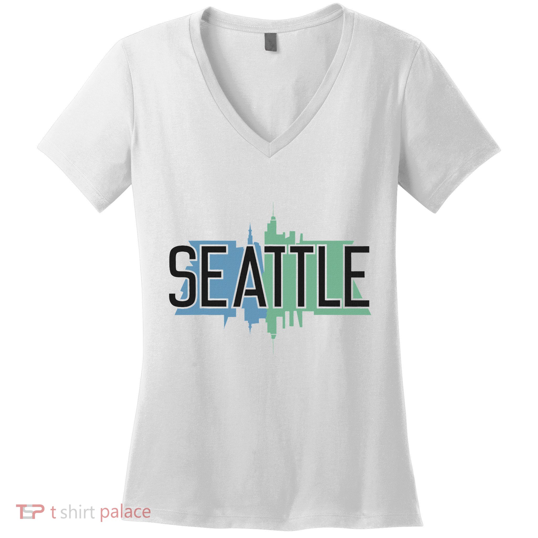 Seattle Washington Women's V-Neck T-Shirt