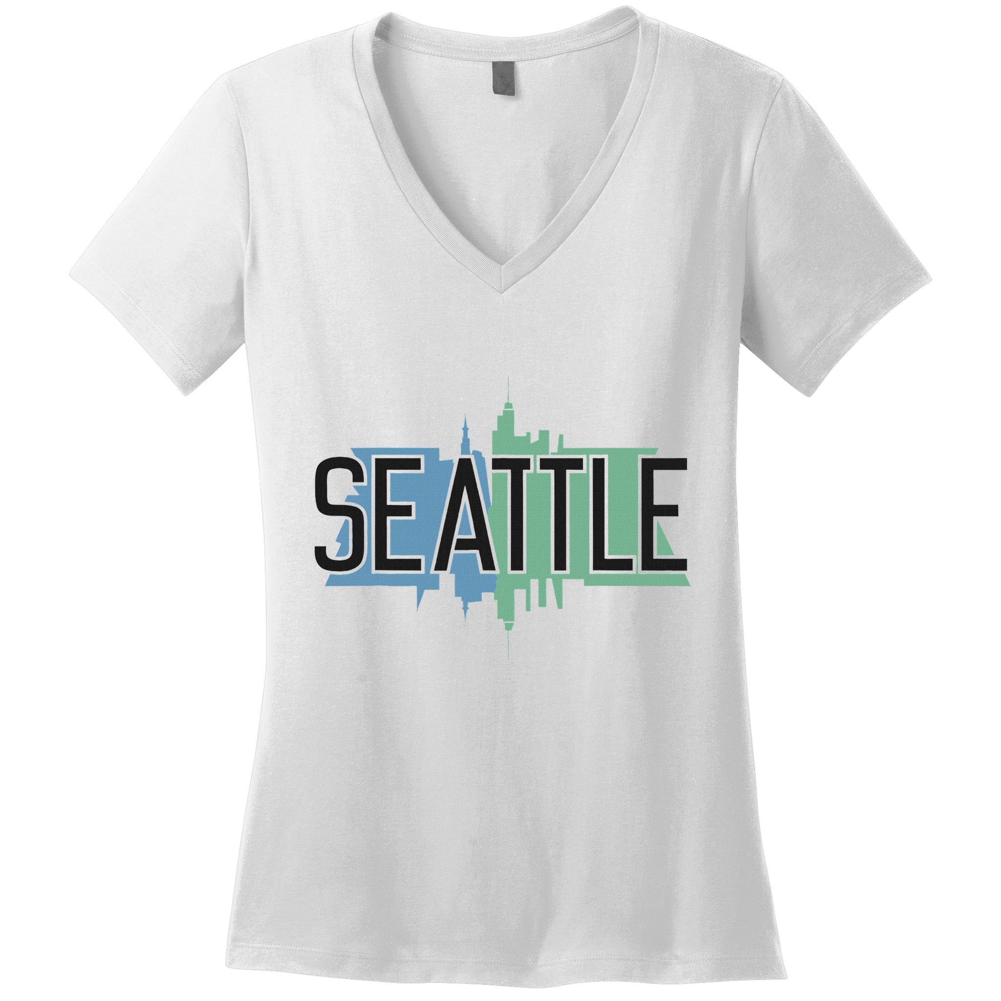 Seattle Washington Women's V-Neck T-Shirt