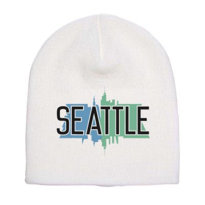 Seattle Washington Short Acrylic Beanie
