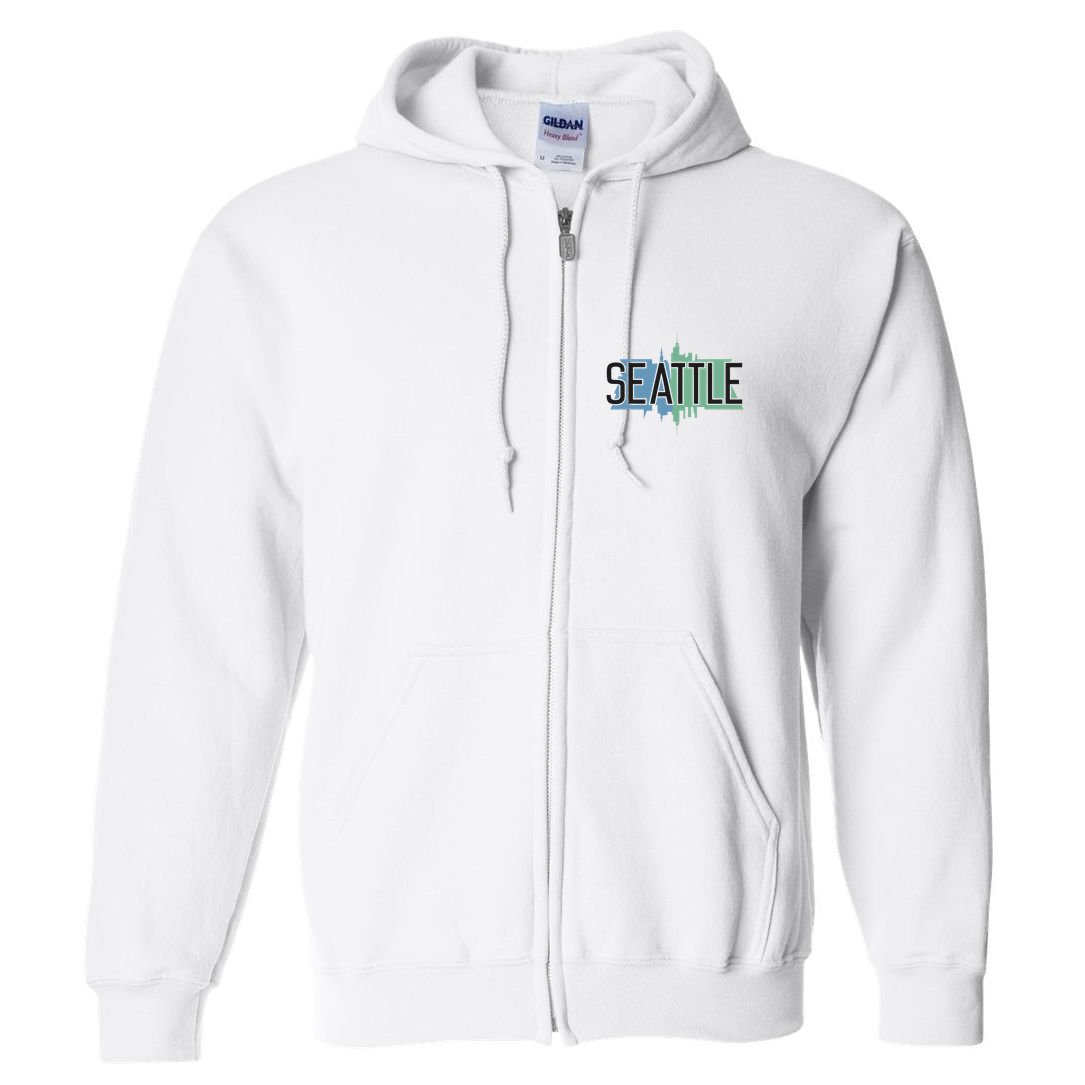 Seattle Washington Full Zip Hoodie