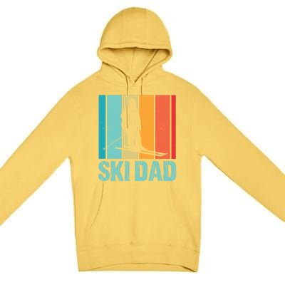 Ski Winter Skiing Ski Dad Gift Premium Pullover Hoodie