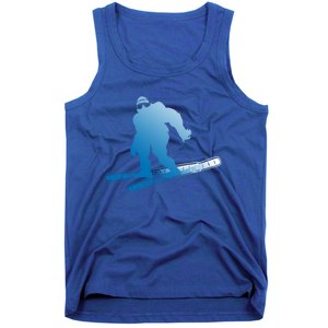 Ski Winter Sports Sasquatch Cryptozoology Skiing Bigfoot Gift Tank Top