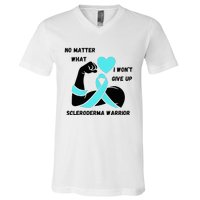 Scleroderma Warrior V-Neck T-Shirt