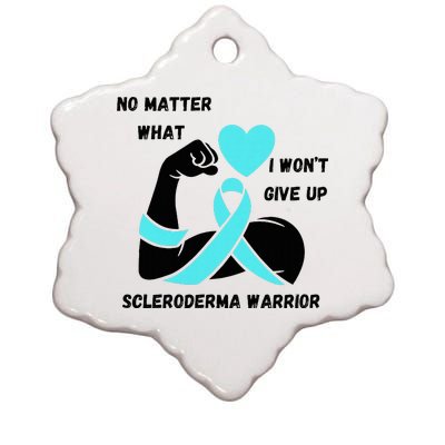 Scleroderma Warrior Ceramic Star Ornament