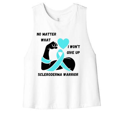 Scleroderma Warrior Women's Racerback Cropped Tank