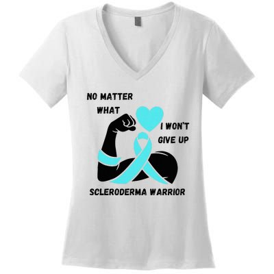 Scleroderma Warrior Women's V-Neck T-Shirt