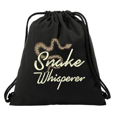 Snake Whisperer Snake Drawstring Bag