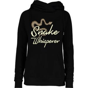 Snake Whisperer Snake Womens Funnel Neck Pullover Hood