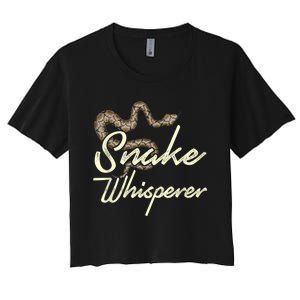 Snake Whisperer Snake Women's Crop Top Tee