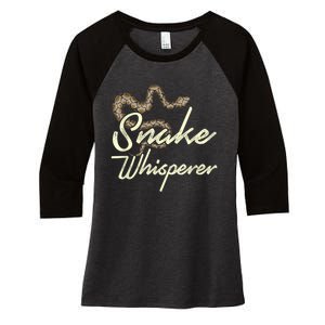 Snake Whisperer Snake Women's Tri-Blend 3/4-Sleeve Raglan Shirt