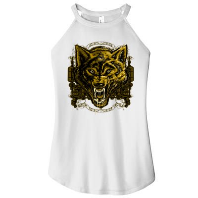 Scary Wolf Women’s Perfect Tri Rocker Tank