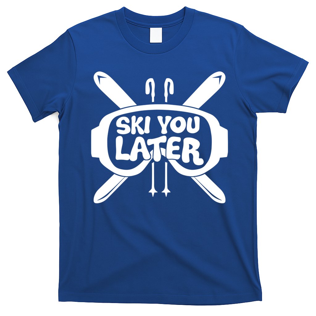 Skiing Winter Sports Meaningful Gift Skier Ski Mountains Skiing Cute Gift T-Shirt