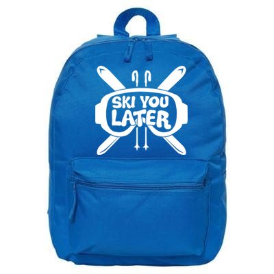 Skiing Winter Sports Meaningful Gift Skier Ski Mountains Skiing Cute Gift 16 in Basic Backpack