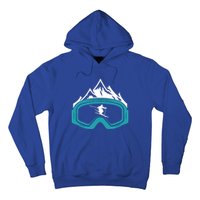 Skiing Winter Sports Gift Skier Ski Mountains Skiing Cute Gift Hoodie