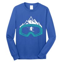 Skiing Winter Sports Gift Skier Ski Mountains Skiing Cute Gift Long Sleeve Shirt