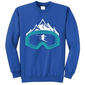 Skiing Winter Sports Gift Skier Ski Mountains Skiing Cute Gift Sweatshirt