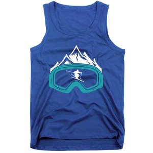 Skiing Winter Sports Gift Skier Ski Mountains Skiing Cute Gift Tank Top