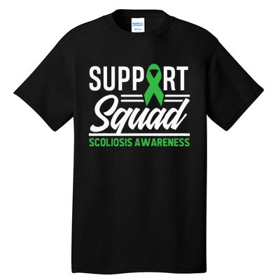 Scoliosis Warrior Support Squad Scoliosis Awareness Tall T-Shirt