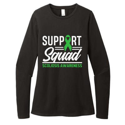 Scoliosis Warrior Support Squad Scoliosis Awareness Womens CVC Long Sleeve Shirt