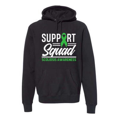 Scoliosis Warrior Support Squad Scoliosis Awareness Premium Hoodie