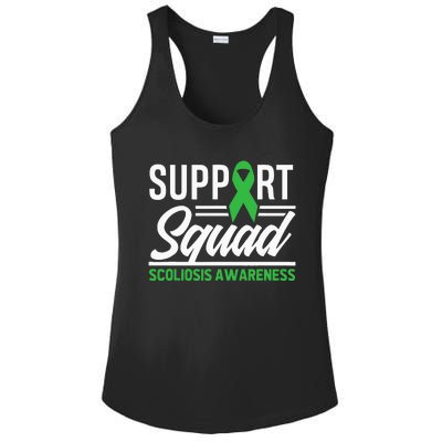 Scoliosis Warrior Support Squad Scoliosis Awareness Ladies PosiCharge Competitor Racerback Tank