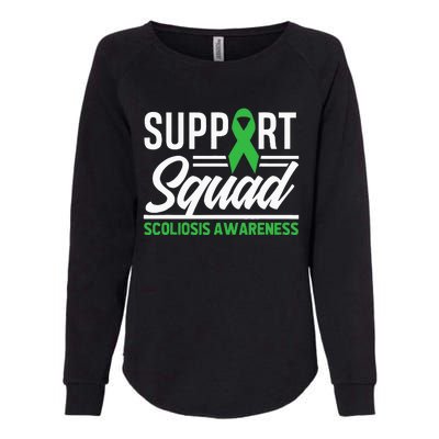 Scoliosis Warrior Support Squad Scoliosis Awareness Womens California Wash Sweatshirt