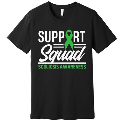 Scoliosis Warrior Support Squad Scoliosis Awareness Premium T-Shirt