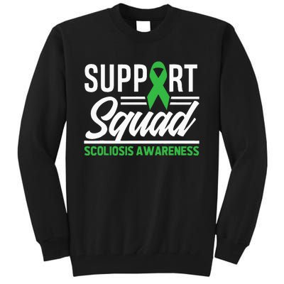 Scoliosis Warrior Support Squad Scoliosis Awareness Tall Sweatshirt