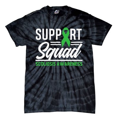 Scoliosis Warrior Support Squad Scoliosis Awareness Tie-Dye T-Shirt