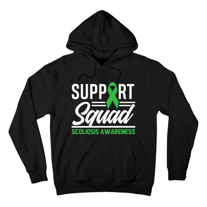 Scoliosis Warrior Support Squad Scoliosis Awareness Tall Hoodie