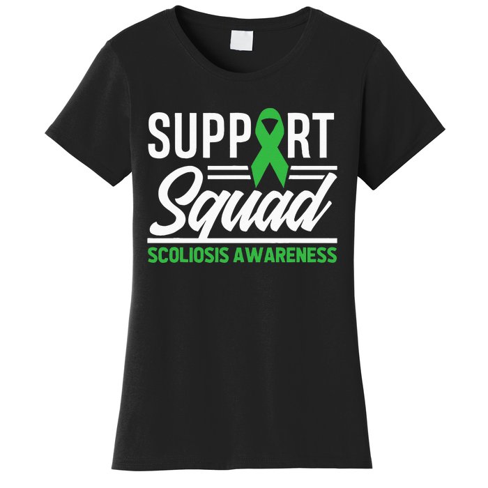 Scoliosis Warrior Support Squad Scoliosis Awareness Women's T-Shirt