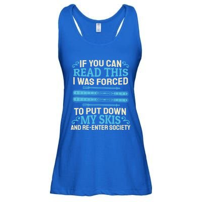 Skiing Winter Sports Hobby Great Gift Snow Skier Ski Mountains Skiing Gift Ladies Essential Flowy Tank