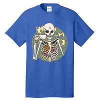 Skeleton With Steaming Cup Of Coffee Cool Gift Tall T-Shirt