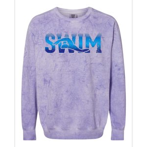 Swimmer Water Sport Swimming funny swim Colorblast Crewneck Sweatshirt