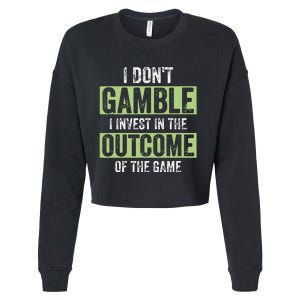 Sports Wagering Sports Bet Gambling Bettor Sports Betting Cropped Pullover Crew