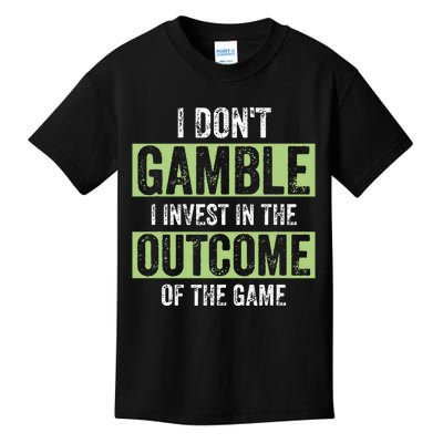 Sports Wagering Sports Bet Gambling Bettor Sports Betting Kids T-Shirt