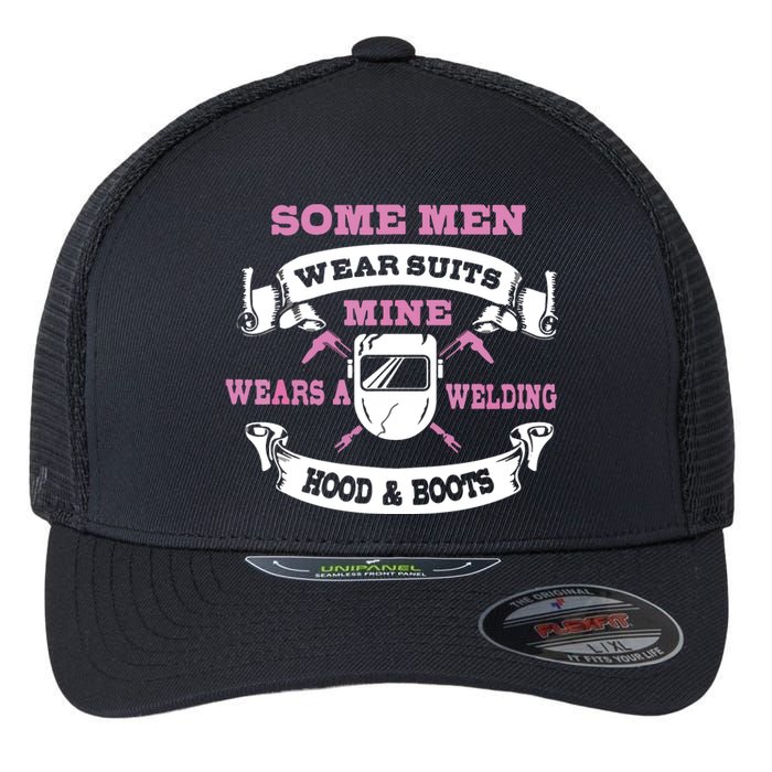 Some Wear Suits Mine Wear Welding Hoods Welder Flexfit Unipanel Trucker Cap