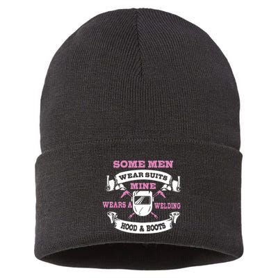 Some Wear Suits Mine Wear Welding Hoods Welder Sustainable Knit Beanie