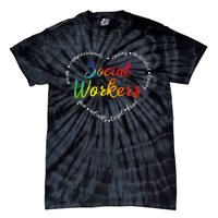 Social Worker Social Work Caseworker Public Servant Themed Tie-Dye T-Shirt