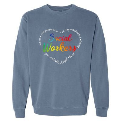 Social Worker Social Work Caseworker Public Servant Themed Garment-Dyed Sweatshirt