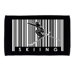 Skiing Winter Snow Sports Gift Skier Skis Mountains Skiing Meaningful Gift Microfiber Hand Towel