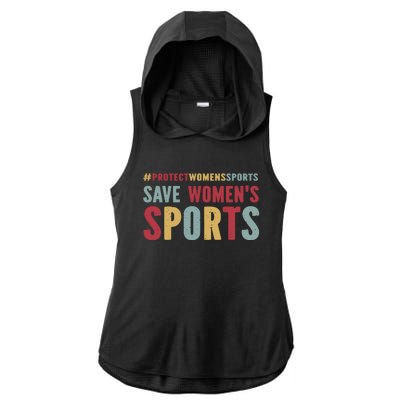 Save Woman Sports Ladies PosiCharge Tri-Blend Wicking Draft Hoodie Tank