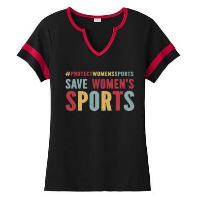 Save Woman Sports Ladies Halftime Notch Neck Tee