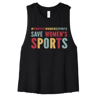 Save Woman Sports Women's Racerback Cropped Tank